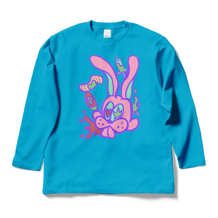 ロングスリーブTシャツ - L - ターコイズ