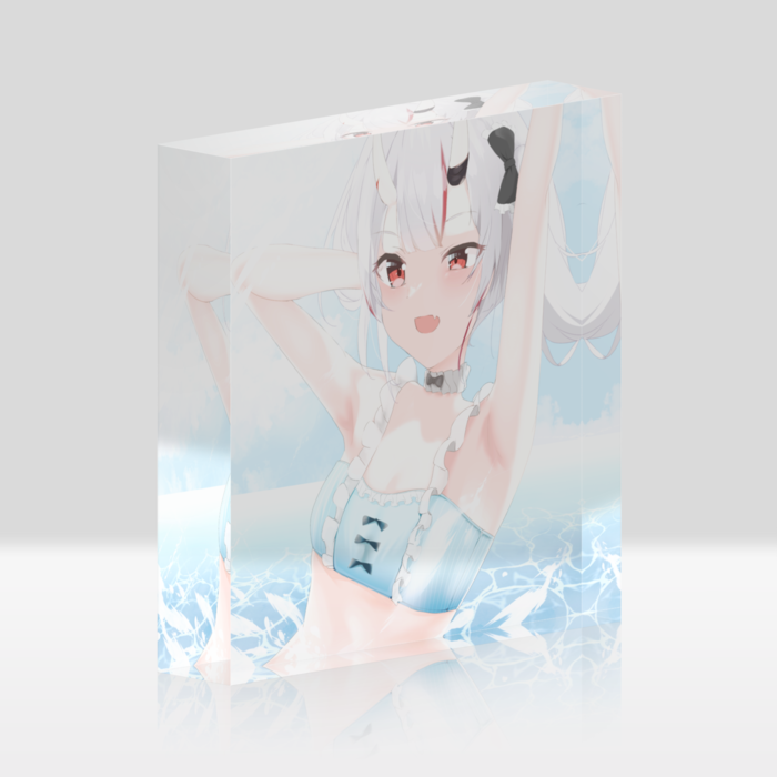 アクリルブロック - 100x100mm　クリア