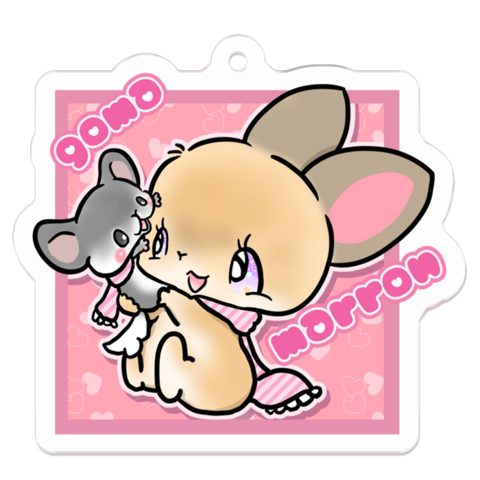 アクリルキーホルダー（コーティング） - 50 x 50 (mm)