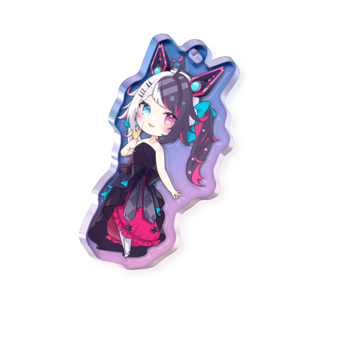 オーロラアクリルキーホルダー - 咲楽虹色