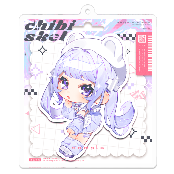 アクリルキーホルダー - 70 x 70 (mm)