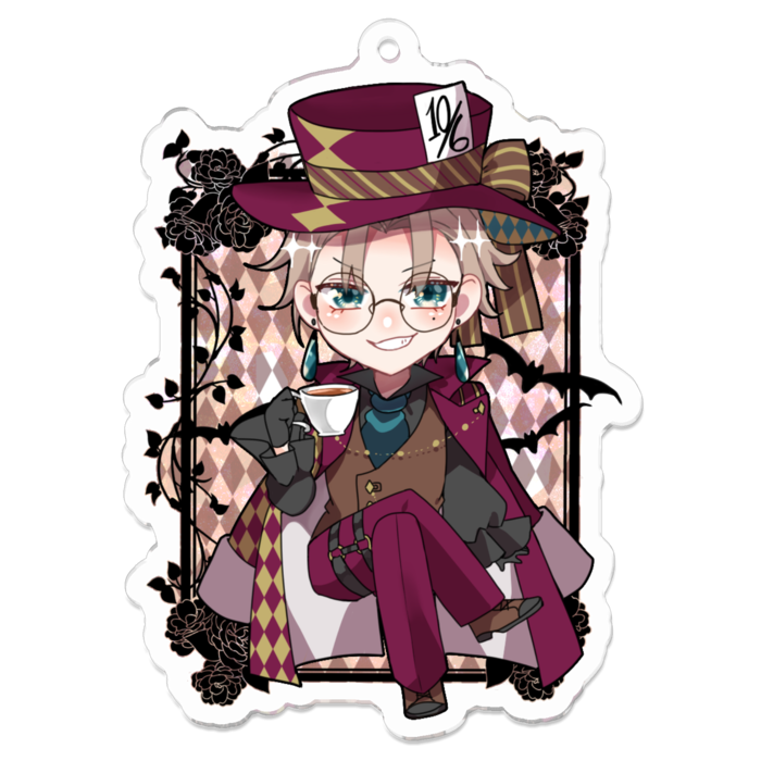 アクリルキーホルダー（コーティング） - 70 x 70 (mm)