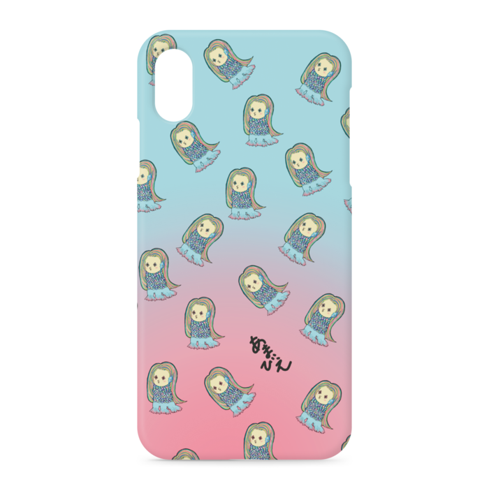 iPhoneケース - iPhone XSMax - 側面あり(Blue&Pink)