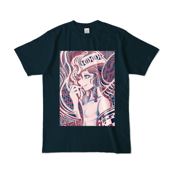 カラーTシャツ - L - ネイビー (濃色)