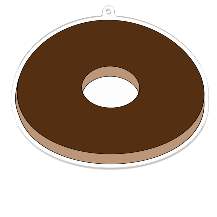 アクリルキーホルダー - 100 x 100 (mm)