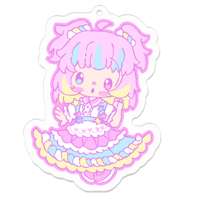 アクリルキーホルダー - 70 x 70 (mm)
