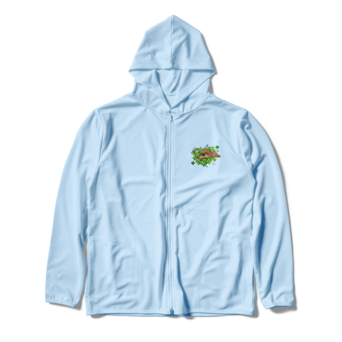 ジップパーカー - XL - ライトブルー