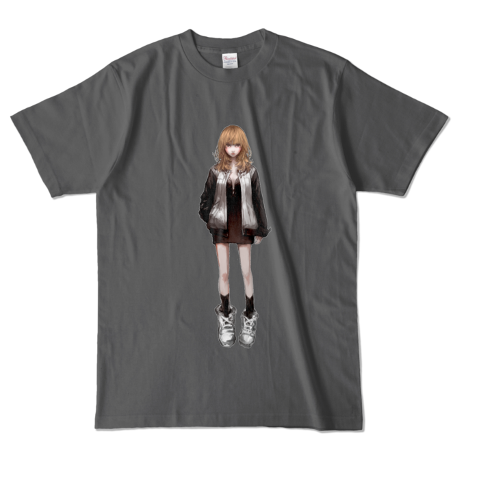 カラーTシャツ - L - チャコール (濃色)