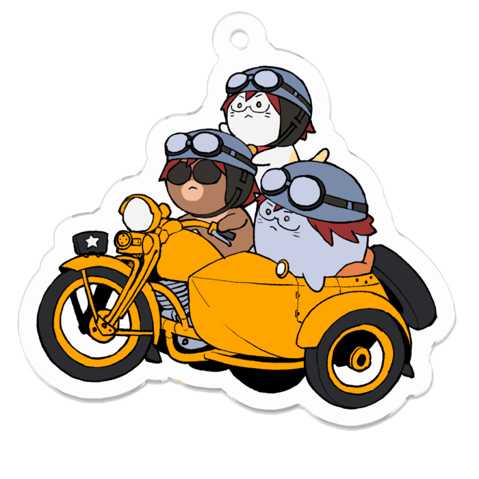 アクリルキーホルダー - 50 x 50 (mm)