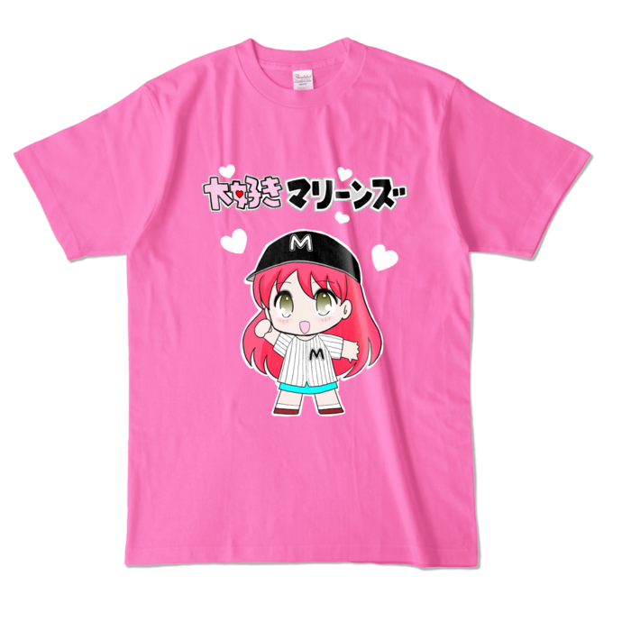 カラーTシャツ - L - ピンク (濃色)