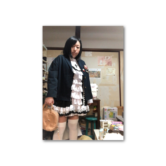 フォト風カード - 縦 - 片面