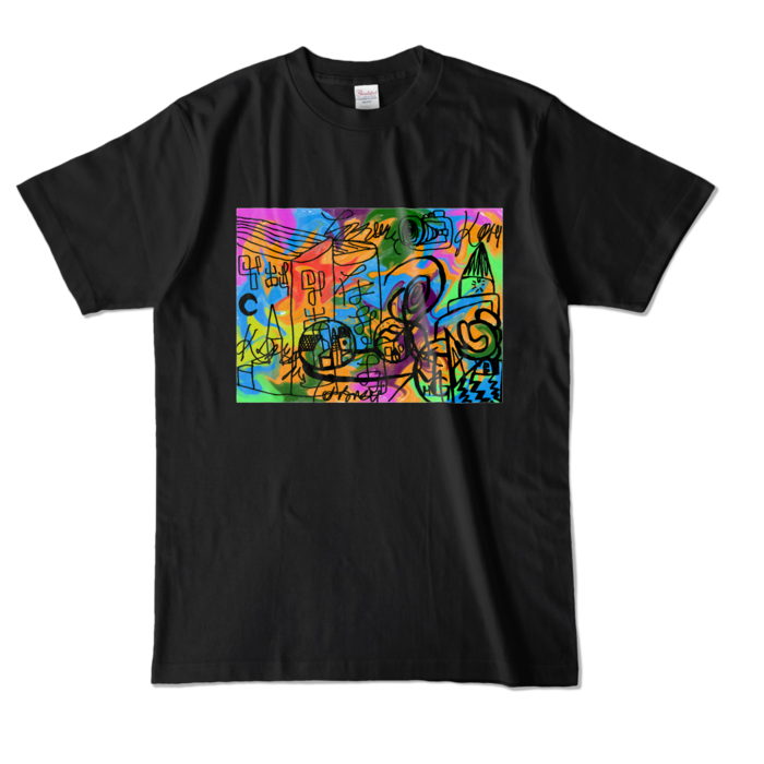 カラーTシャツ - L - ブラック (濃色)