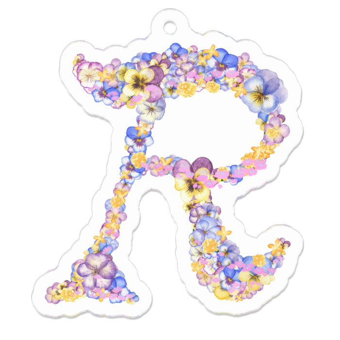 R　アクリルキーホルダー - 50 x 50 (mm)(17)