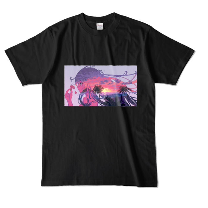 カラーTシャツ - L - ブラック (濃色)
