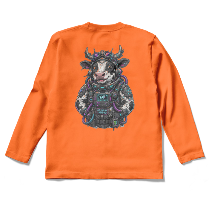 ロングスリーブTシャツ - S - オレンジ(1)