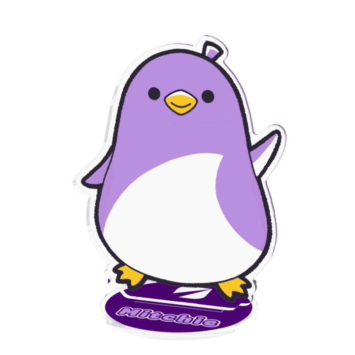 高さ１０センチ　みっちーアクリルフィギュア - 100x100mm