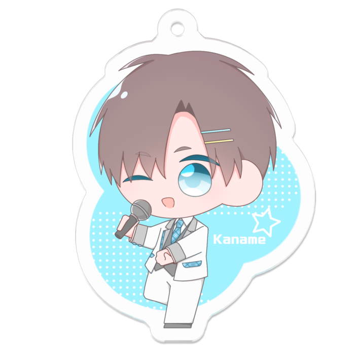 アクリルキーホルダー（コーティング） - 50 x 50 (mm)