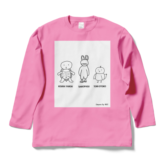 ロングスリーブTシャツ - L - ピンク