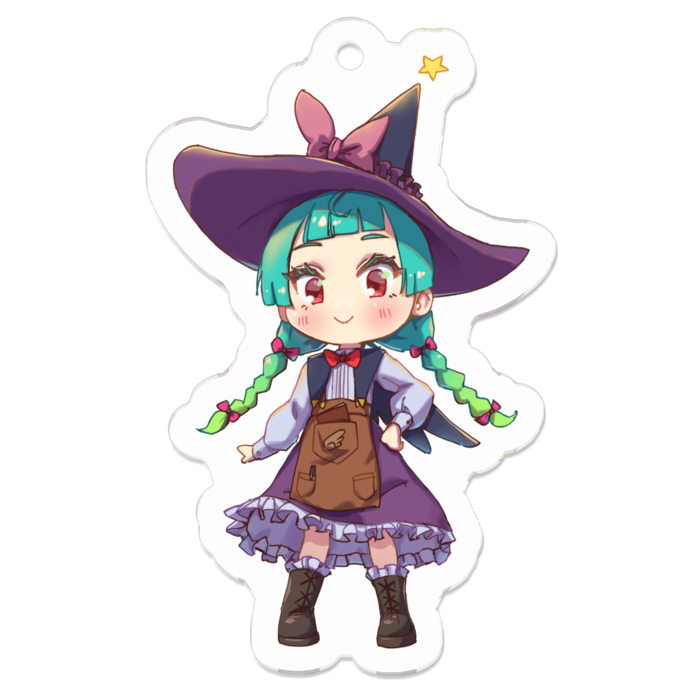 アクリルキーホルダー（コーティング） - 50 x 50 (mm)
