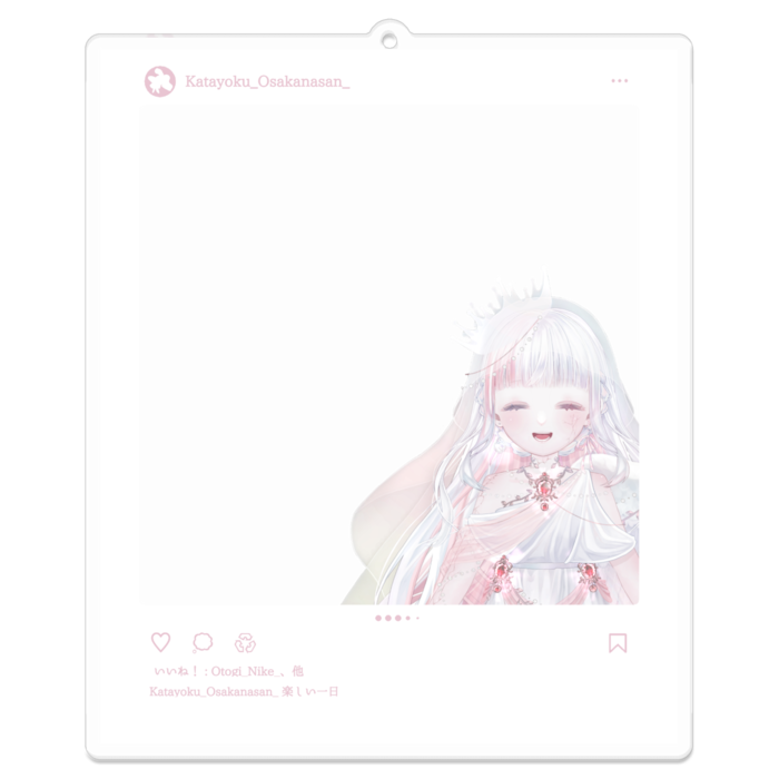 アクリルキーホルダー - 100 x 100 (mm)