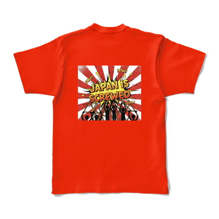 カラーTシャツ - XL - レッド (濃色)