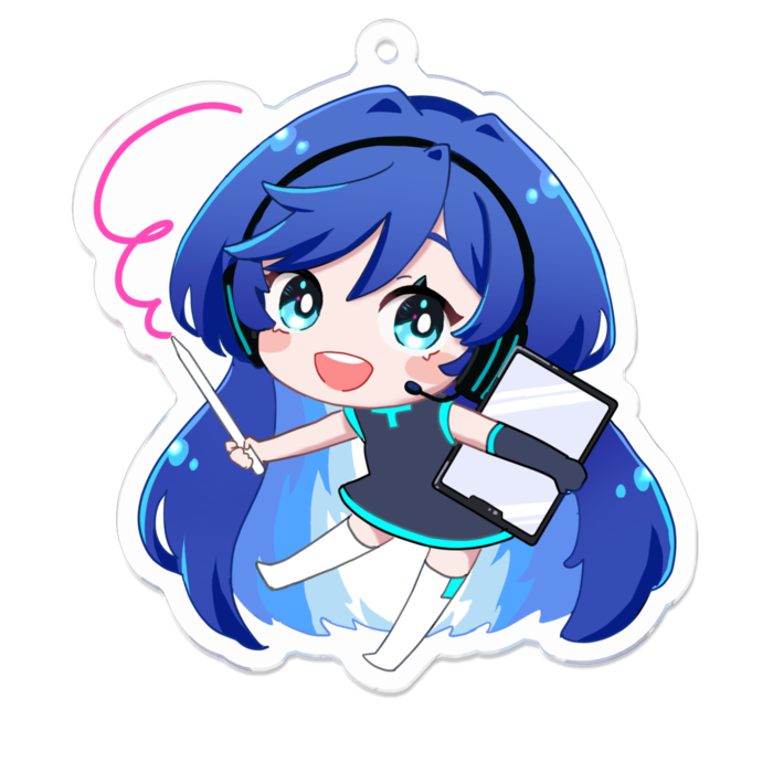 アクリルキーホルダー - 70 x 70 (mm)
