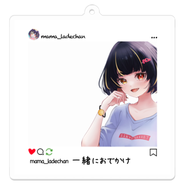 アクリルキーホルダー - 70 x 70 (mm)