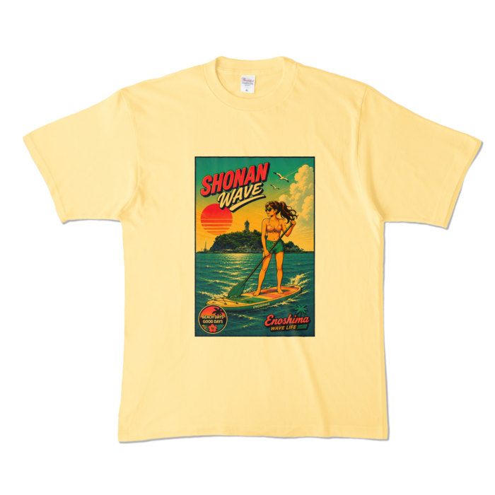 カラーTシャツ - XL - ライトイエロー (淡色)