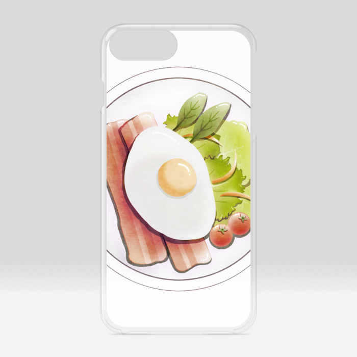 クリアiPhoneケース 白色 iPhone 6Plus / 7Plus / 8Plus