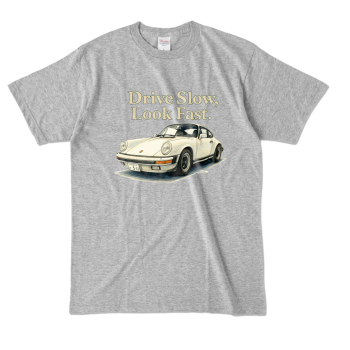 カラーTシャツ - L - 杢グレー (濃色)