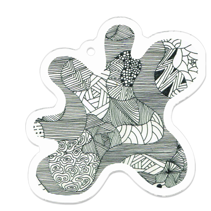 アクリルキーホルダー - 50 x 50 (mm)