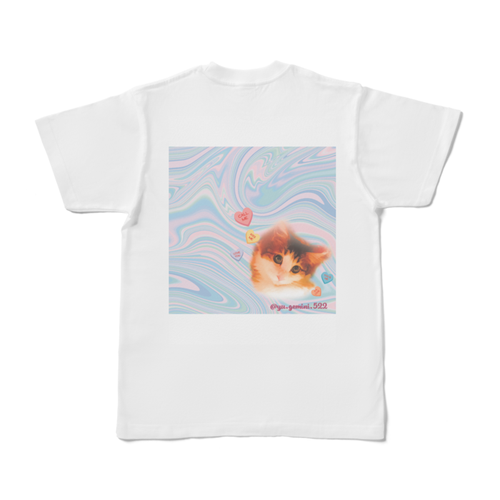 Tシャツ - S - 背面　(マーブル)