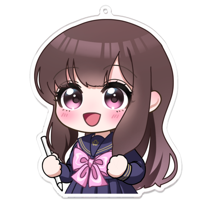 アクリルキーホルダー - 100 x 100 (mm)