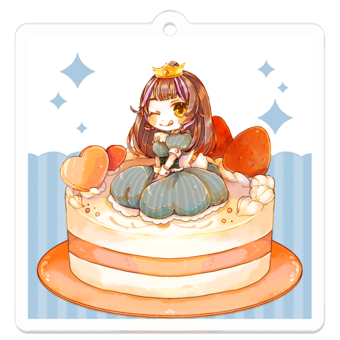 アクリルキーホルダー - 50 x 50 (mm)