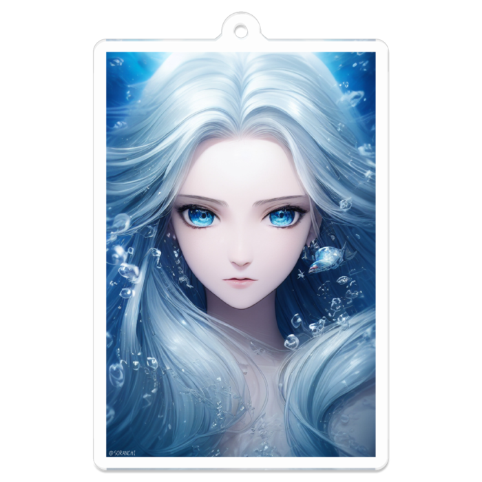 海の姫「守護」 - 70 x 70 (mm)