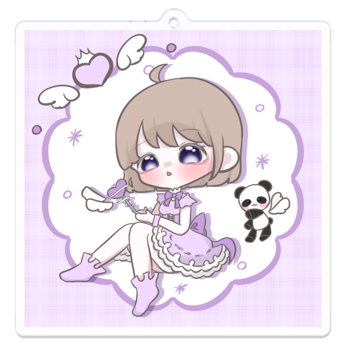 アクリルキーホルダー - 70 x 70 (mm)