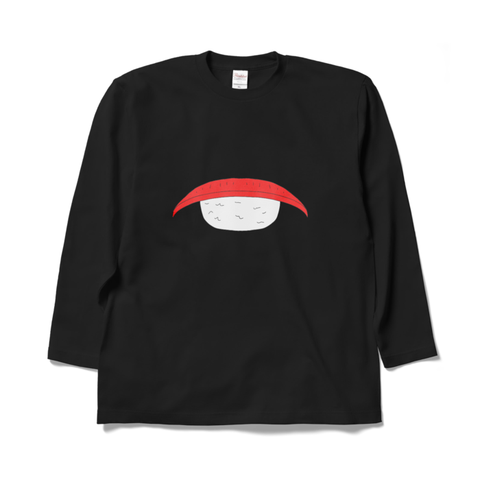 マグロ ロングスリーブTシャツ - XL - ブラック