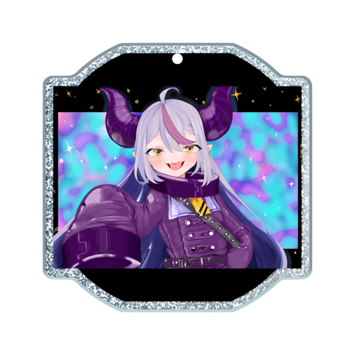 ラメアクリルキーホルダー - 50 × 50mm