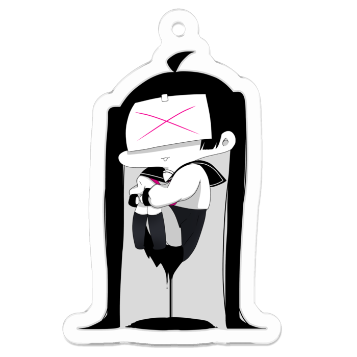 アクリルキーホルダー（コーティング） - 50 x 50 (mm)