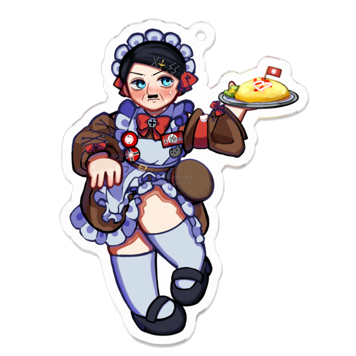 総統 アクリルキーホルダー - 70 x 70 (mm)
