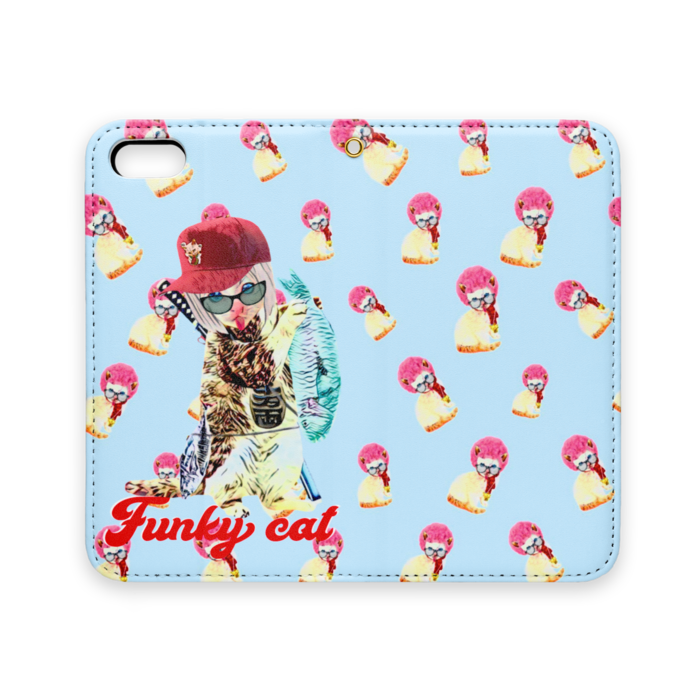 手帳型iPhoneケース（ベルトなし） - iPhone 5 / 5s / SE - ストラップ穴 あり