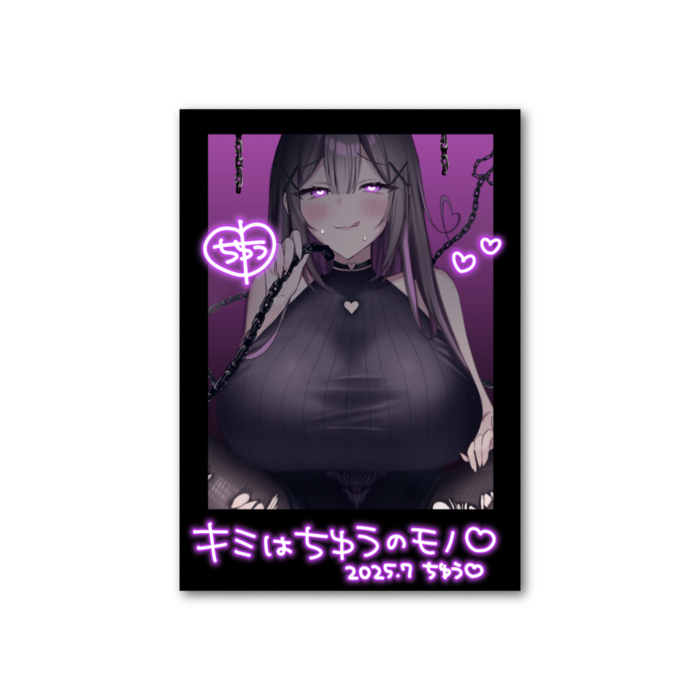 フォト風カード - 縦 - 片面(破れタイツヤンデレVer.❤️‍🩹)