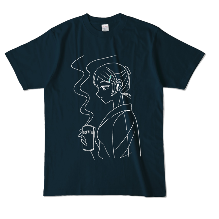 カラーTシャツ - L - ネイビー (濃色)