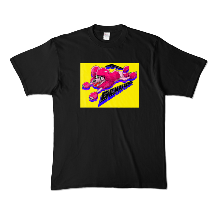 カラーTシャツ - XL - ブラック (黄)
