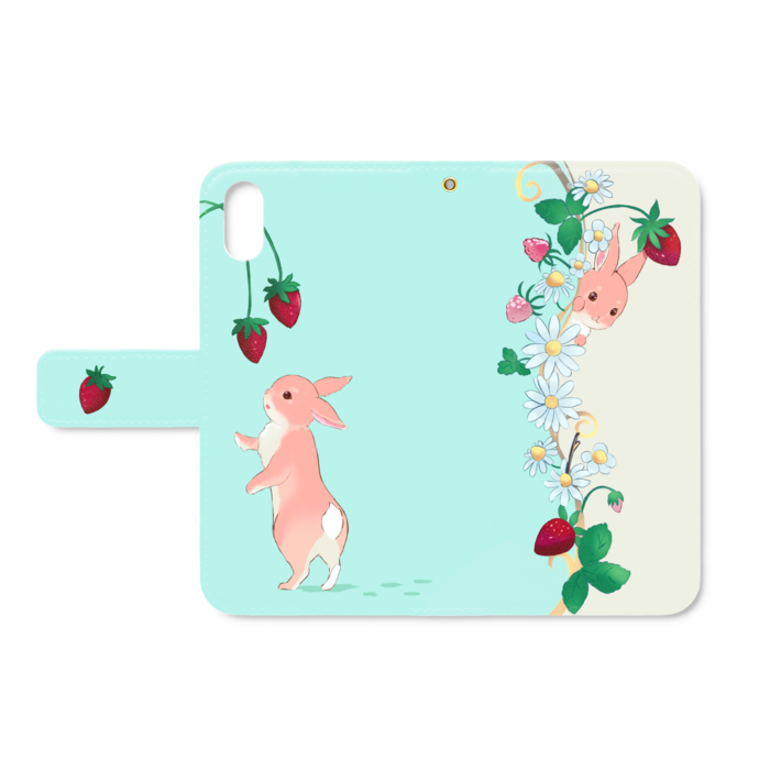 手帳型iPhoneケース - iPhone XS / X - ストラップ穴 あり