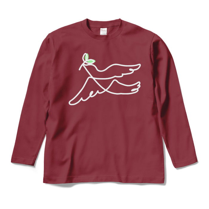 ロングスリーブTシャツ - M - バーガンディ