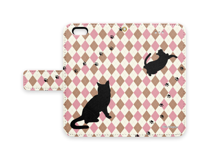 手帳型iPhoneケース - iPhone 6 / 6s - ストラップ穴 あり