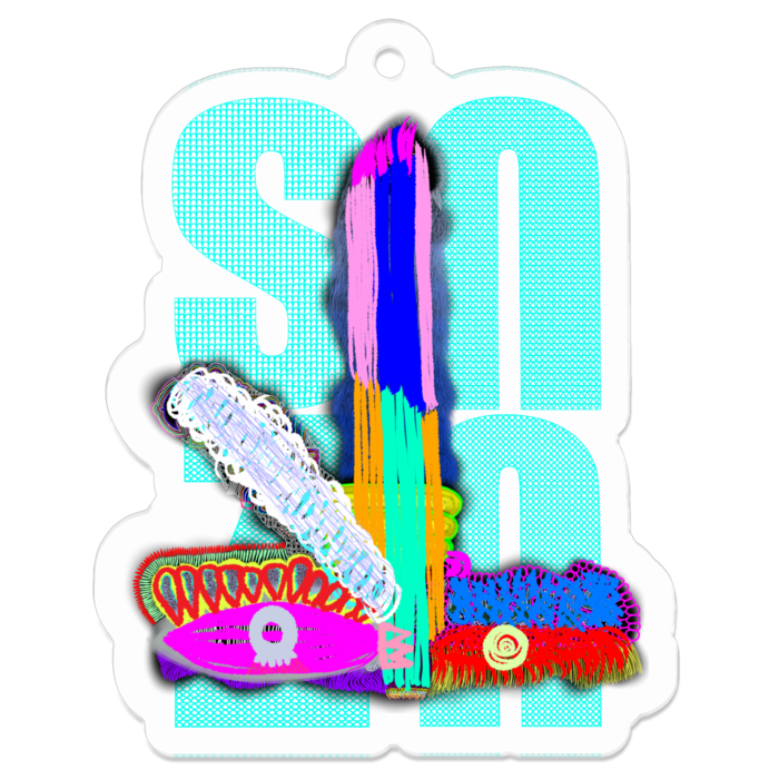 アクリルキーホルダー - 50 x 50 (mm)