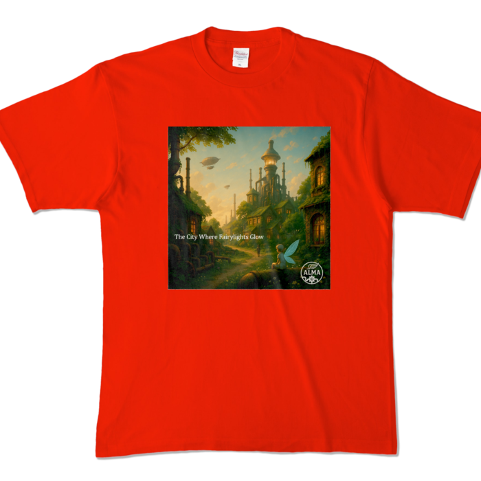 カラーTシャツ - XL - レッド (濃色)