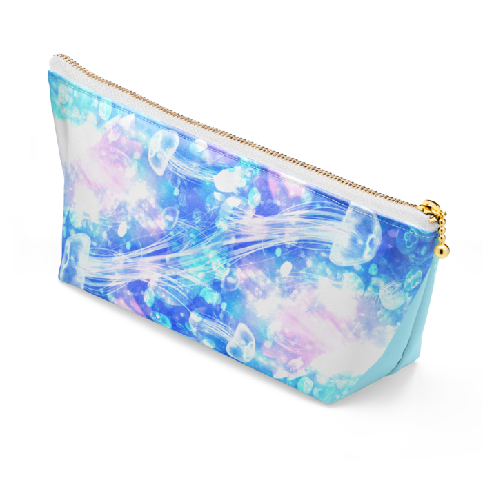 ポーチ - 長さ21.5cm / 高さ10cm - 水色